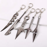 Naruto Shuriken Keychain Sasuke Mini Weapon Keyring