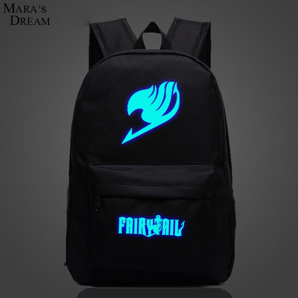 Fairy Tail Glow In The Dark Backpack School Bag