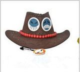 One Piece Ace Hat Cosplay Cowboy Punk Hats