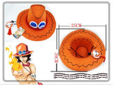 One Piece Ace Hat Cosplay Cowboy Punk Hats