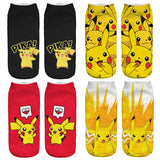 Pokemon Pikachu 3D Printed Socks