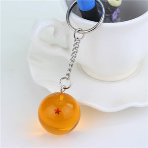 Dragon Ball Z 7 Stars Balls Action Figure Keychain