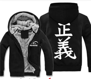 One Piece Sweatshirt Coat Luffy Chopper Print Zipper Hoodie