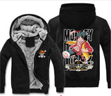 One Piece Sweatshirt Coat Luffy Chopper Print Zipper Hoodie