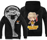 One Piece Sweatshirt Coat Luffy Chopper Print Zipper Hoodie