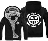 One Piece Sweatshirt Coat Luffy Chopper Print Zipper Hoodie