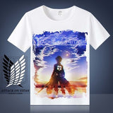 Attack on Titan Shingeki No Kyojin Mikasa Levi T-shirt