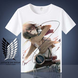 Attack on Titan Shingeki No Kyojin Mikasa Levi T-shirt