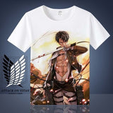 Attack on Titan Shingeki No Kyojin Mikasa Levi T-shirt