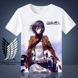 Attack on Titan Shingeki No Kyojin Mikasa Levi T-shirt