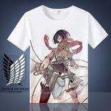 Attack on Titan Shingeki No Kyojin Mikasa Levi T-shirt