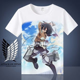 Attack on Titan Shingeki No Kyojin Mikasa Levi T-shirt