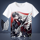 Attack on Titan Shingeki No Kyojin Mikasa Levi T-shirt