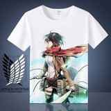 Attack on Titan Shingeki No Kyojin Mikasa Levi T-shirt