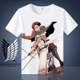 Attack on Titan Shingeki No Kyojin Mikasa Levi T-shirt