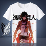 Attack on Titan Shingeki No Kyojin Mikasa Levi T-shirt