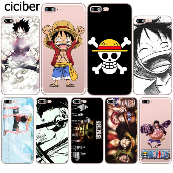 One Piece Phone Case Luffy Zoro Coque for Apple iphone 7 8 plus 6S X 5 6 5S SE 6PLUS