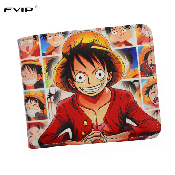 One Piece Luffy Law Ace Short Wallet