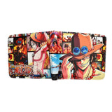 One Piece Luffy Law Ace Short Wallet