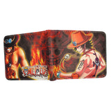 One Piece Luffy Law Ace Short Wallet