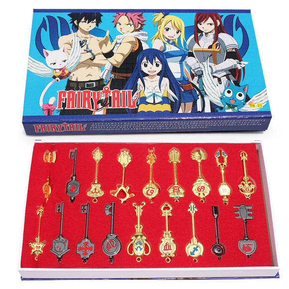 Fairy Tail Cosplay Key Ring (18 Pcs Set)