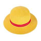 One Piece Luffy Cosplay Straw Boater Beach Hat Cap