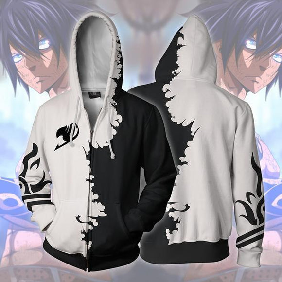 Fairy Tail Gray Zip Up Hoodie