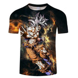 Dragon Ball Z Ultra Instinct Goku Super Saiyan Men 3D Tshirt