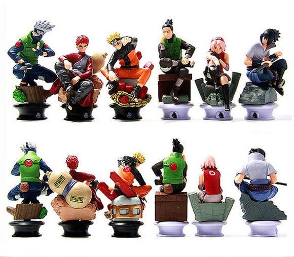 Naruto Chess Piece Garage Kits Action Figure (6 Pcs Lot)