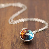 Naruto Uzumaki Double Sided Glass Ball Pendant Necklace