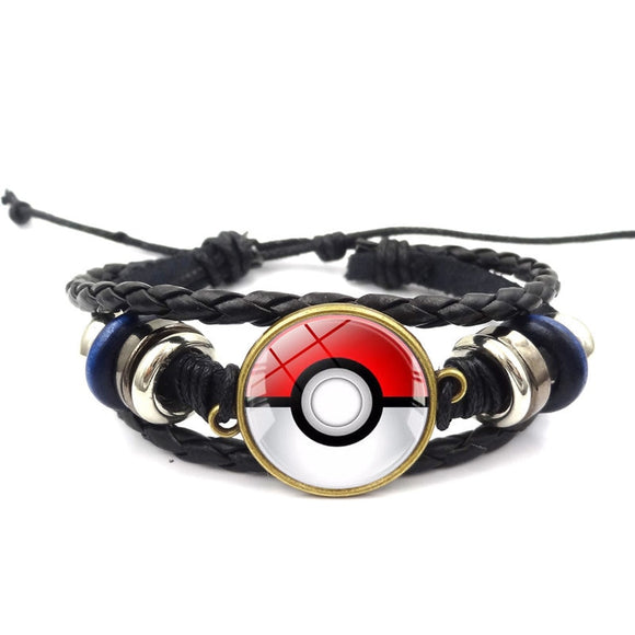 Pokemon Poke Ball Symbol Bracelet