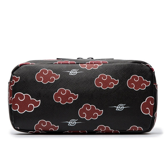 Naruto  Akatsuki PU Leather Pen Cosmetic Pencil Bag