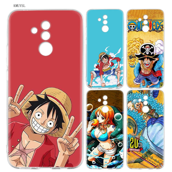 One Piece Silicone Case for Honor 10 8X Play Y6 Y5 Y7 Y9 Prime 2018 7A Pro 7C