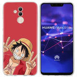 One Piece Silicone Case for Honor 10 8X Play Y6 Y5 Y7 Y9 Prime 2018 7A Pro 7C