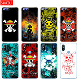 One Piece Logo Silicone Cover Case For Xiaomi Mi 8 8SE A1 A2 lite 5 5S 5X 6 Mi5 MI6 NOTE 3 MAX Mix 2 2S