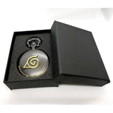 Naruto Arrival Black Gold Pocket Watch