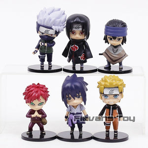 Naruto Kakashi Gaara Uchiha Itachi Sasuke Action Figures (6 Pcs Set)