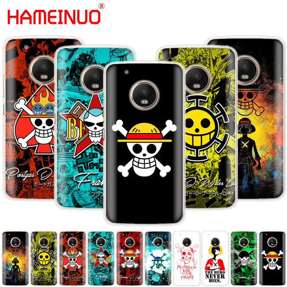 One Piece Pirates Phone Cover For Motorola Moto X4 C G6 G5 G5S G4 Z2 Z3 PLAY PLUS